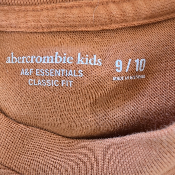 Abercrombie Kids Orange Essentials Tee Size 9/10 - Picture 2 of 2